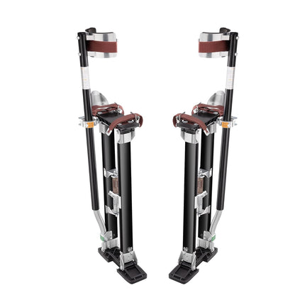 VEVOR Werkplekken van aluminiumlegering, verstelbare hoogte van 61-101,6 cm, voor schilders, draagvermogen 103 kg, gipsplaten, voetmaat 27-29 cm, voor schilderen, decoratie, zwart