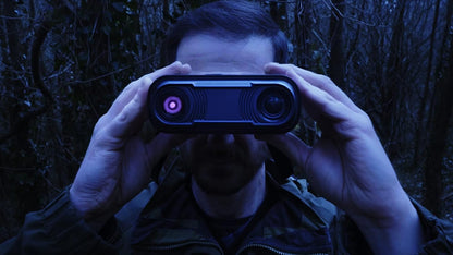 Nightfox Whisker nachtzichtapparaat met camera, instelbare 1-10x optische zoom, 275 m bereik, HD-opnamefunctie, oplaadbaar via USB, 32 GB geheugen, digitale verrekijker met nachtzicht