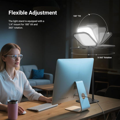 NEEWER Basics L220 Videolamp, 27,9 cm (10,8 inch), met houder, 15 W, Bi-Color Edge Lit Full Screen Desk Light CRI95+ voor laptop, webcam, zoom, calls, streaming-opnames, 2 stuks