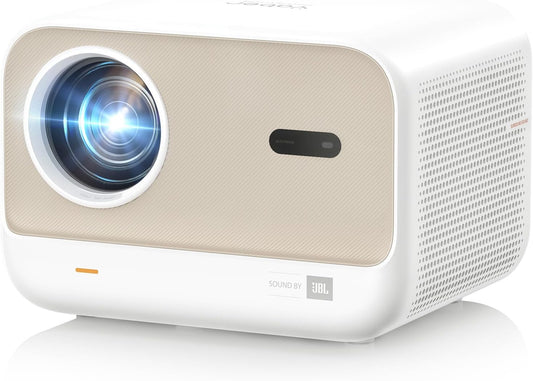 Yaber L2s Beamer Sound by JBL, 700 ANSI 1080P Native projector, naadloze autofocus videobeamer, led-beamer met WiFi6 en Bluetooth 5.1 thuisbioscoopbeamer voor mobiele telefoon/laptop, compatibel met