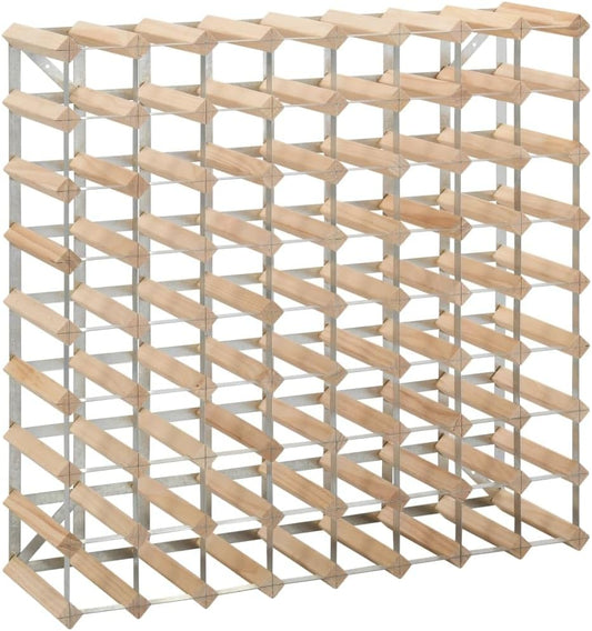 vidaXL Wine rack for 72 bottles of solid pine wood