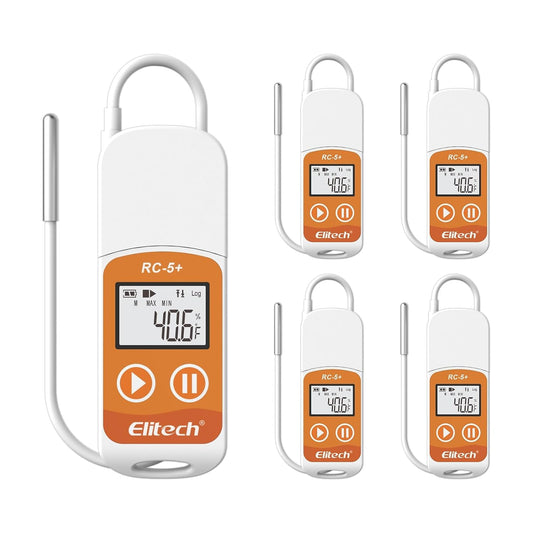 litech RC-5+ TE PDF USB temperatuur-datalogger herbruikbare recorder 32000 punten hoge nauwkeurigheid 5pack