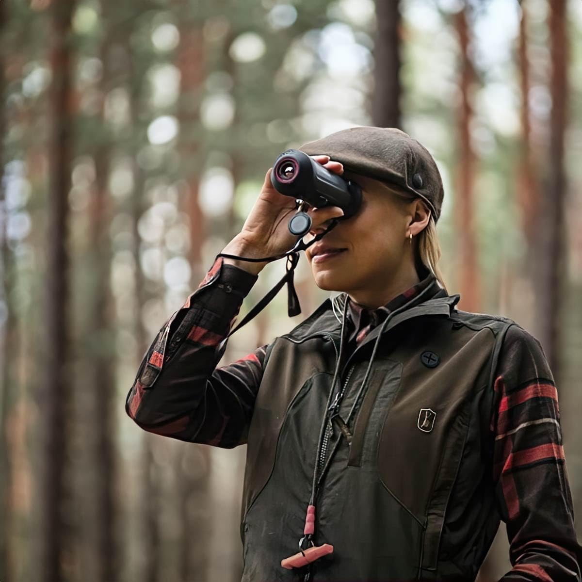 HIKMICRO Lynx S LE15S Draagbare warmtebeeld-monoculair/warmtebeeldcamera met oled-display, observatie en afstandsmeting, geïntegreerd 8 GB geheugen, WLAN-hotspot