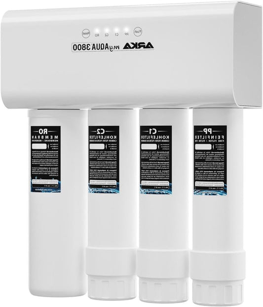 ARKA myAQUA 3800 Osmosis System, 3800 L/Day, Removes 99% Harmful Substances, Salts and Bacteria, Water Filter and Softening System, Smart Complete Set for Household and Aquarium - QUORE