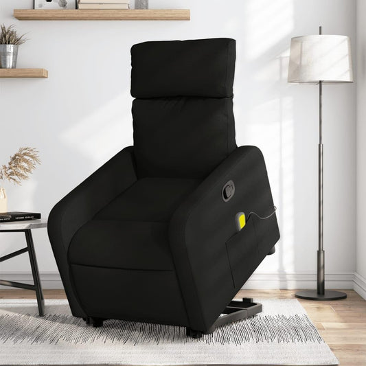 Massage chair with folding black fabric, relax chair, relax chair, reclining chair, electric relax chair, relax chair - QUORE