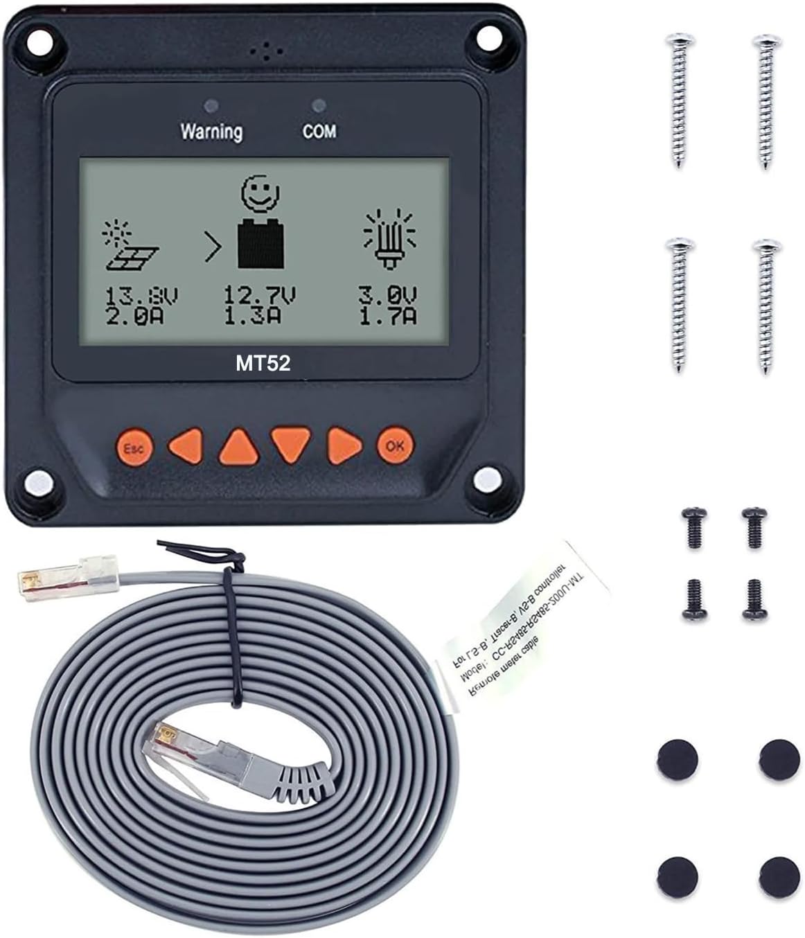 EPEVER MPPT XTRA-N G3(nieuwe versie) XTRA4210N Solar laadregelaar, laadstroom 40A, 12/24VDC auto work, PV 100 V, XDS2 display met MT52 afstandsmeter