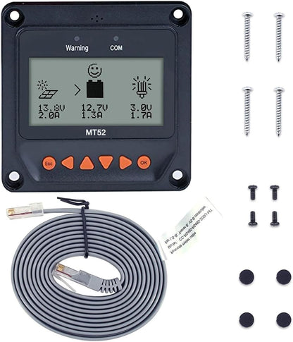 EPEVER MPPT XTRA-N G3(nieuwe versie) XTRA4210N Solar laadregelaar, laadstroom 40A, 12/24VDC auto work, PV 100 V, XDS2 display met MT52 afstandsmeter