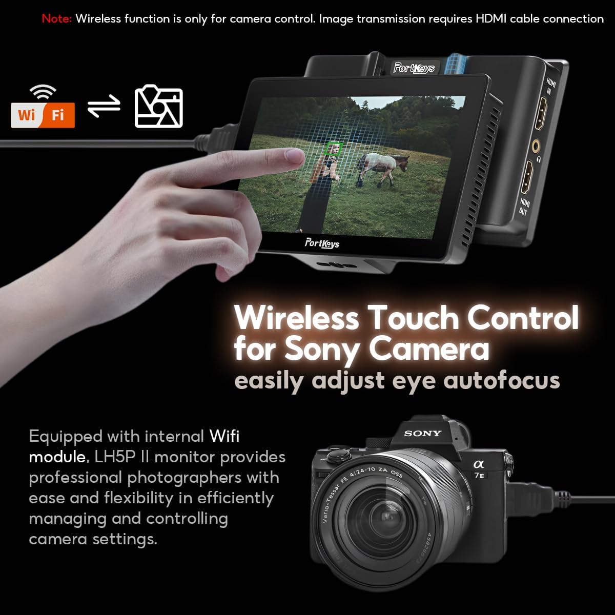 Cameramonitor – Veldmonitor – Videomonitor – Scherm Voor Camera – 5,5 Inch Touchscreen – 2000 Nit Helderheid