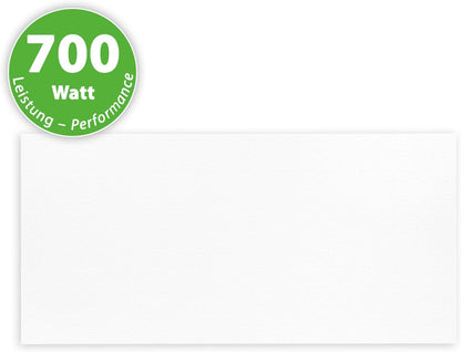 Elektrische Verwarming – Infrarood Paneel – Badkamer Verwarming – Extra Verwarming – Wand- en Plafondverwarming – 700 Watt – 120 x 60 cm – IP44 Waterbestendig – Energiezuinig