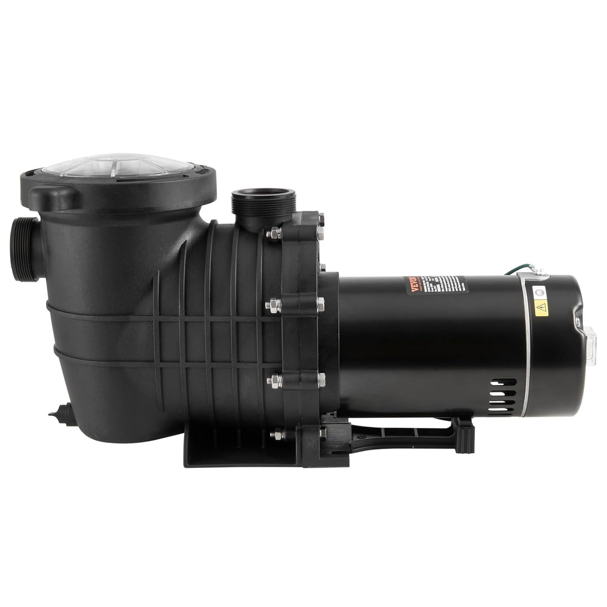 VEVOR Bovengrondse zwembadpomp, 1200 W, eenspeed zwembadpomp 100 GPM, snelheid 2850 omw/min, zwembadpomp met hefkop, max. 15 m, met filtermand, voor bovengrondse zwembaden, spa's