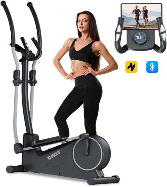 Crosstrainer – Elliptische Trainer – Fitness Trainer – Hometrainer – Elliptical – 32 Weerstandsniveaus Magnetisch – Hartslagsensoren Met LCD-Scherm - QUORE