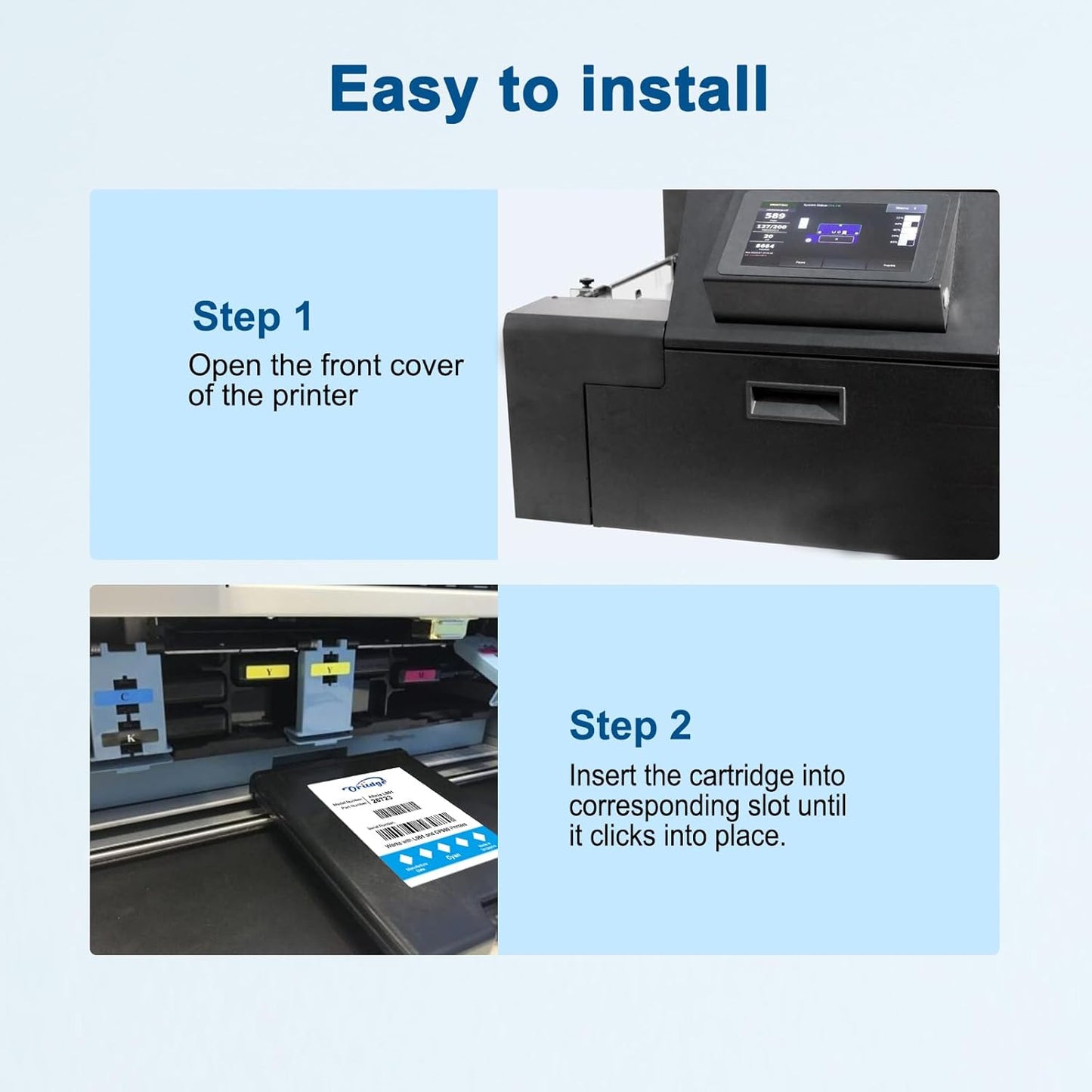 L901 Vervangende inktpatronen, compatibel met Afinia L901 Industrial Color Label Printer (geel/magenta/cyaan/zwart, 5 stuks)