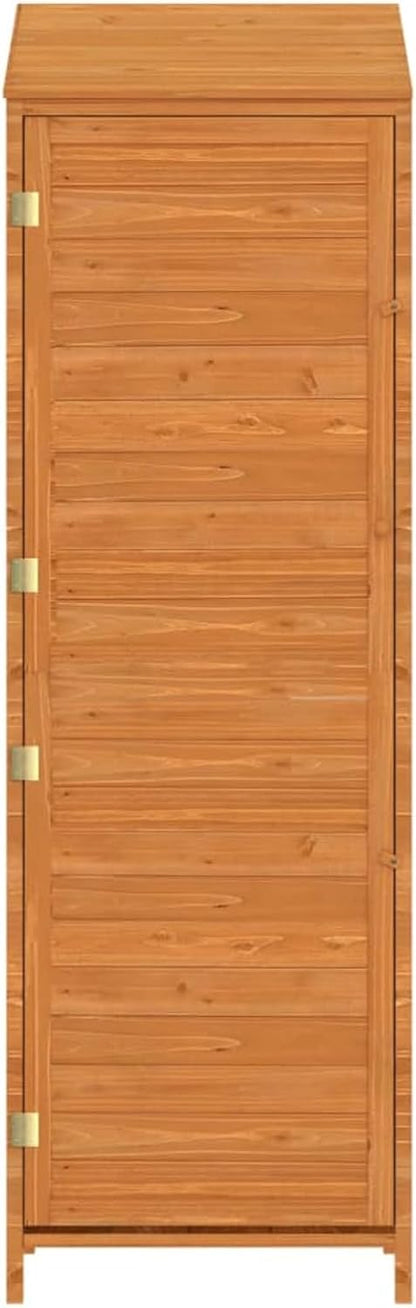 Tuinhuisje – Buitenberging – Tuinberging – Tuinopslag – Tuinbox – Massief Dennenhout – Compact 55x52x174,5 cm – Weerbestendig - QUORE