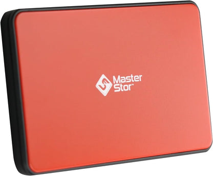 MasterStor Harde Schijf 2,5 inch SATA Externe Harde Schijf USB 3.0 Draagbare Externe Harde Schijf Super-Fast Voor Mac Laptop En PC Harde Schijf ROOD 1 TB
