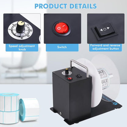 YUCHENGTECH Label Rewinder Breedte 120mm Diameter 200mm DS803 Automatische Label Rewinder 1/1.5/3 "Binnenkern Tags Rewikkeling Machine 0-200mm/s Snelheid-Verstelbare