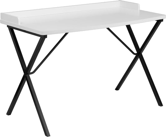 Flash Furniture Computerbureau, Staal, Zwart Laminaat Top/Zwart Frame, 60.01 x 120.02 x 80.01 cm