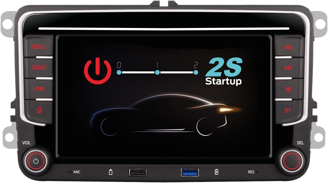 Autoradio – Auto Stereo – Auto Radio – Auto Audio Ontvanger – Multimedia Systeem – 7 Inch HD Touchscreen – Apple CarPlay & Android Auto Compatibel