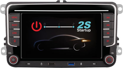 Autoradio – Auto Stereo – Auto Radio – Auto Audio Ontvanger – Multimedia Systeem – 7 Inch HD Touchscreen – Apple CarPlay & Android Auto Compatibel