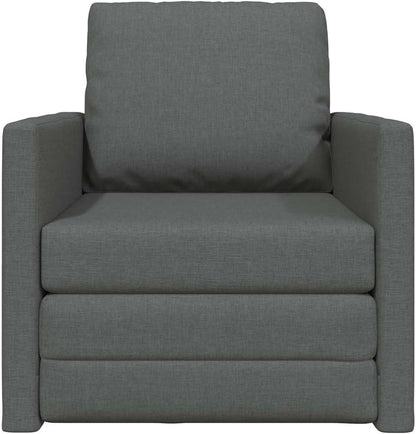 Gecheer Floor Sofa Bed 2-in-1 Dark Grey 74x77x81cm Fabric, Multifunctional Bed Day Bed Folding Sofa Bed for Living Room Student Bude and Small Apartments 4106622 - QUORE
