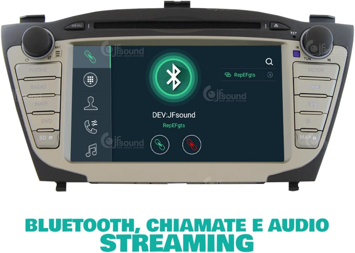 Autoradio Hyundai IX35 – Multimedia Speler – Navigatiesysteem – GPS Radio – Achteruitrijcamera Ondersteuning – 7" Touchscreen – 8-core Processor & Android Auto