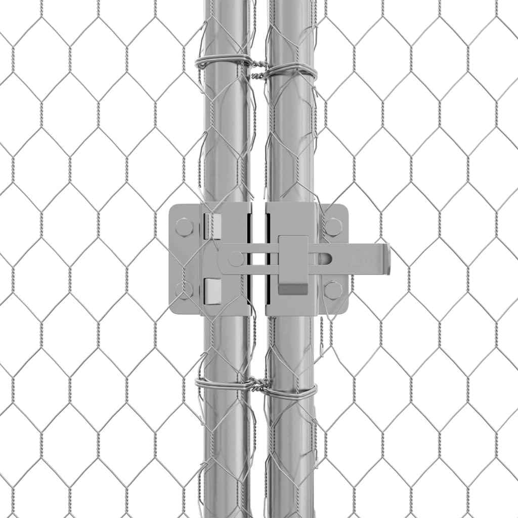 vidaXL Chicken Coop Silver 200x170x177cm Galvanized steel, Garden and terrace, safe chicken enclosure, spacious poultry cage, weatherproof animal enclosure, durable chicken cage - QUORE