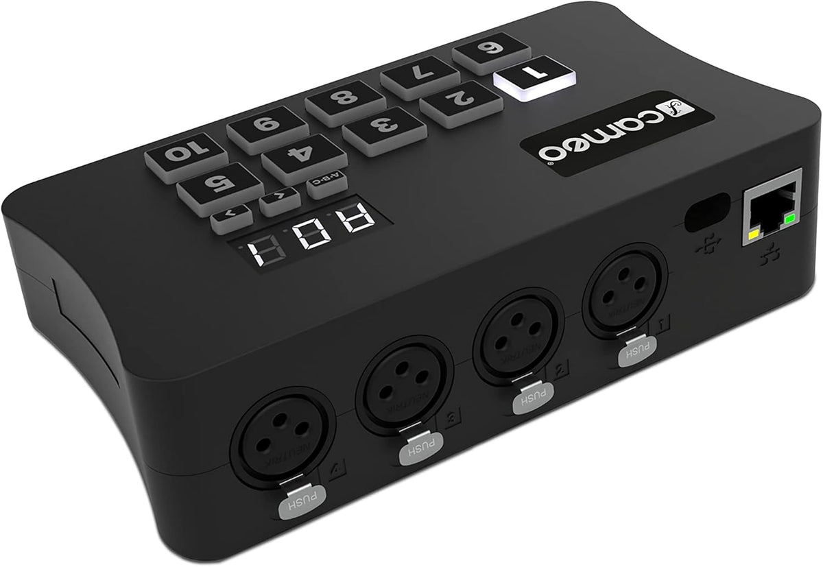 Cameo DVC CUE - USB naar DMX-interface met maximaal 2048 DMX-kanalen en verlicht bedieningspaneel