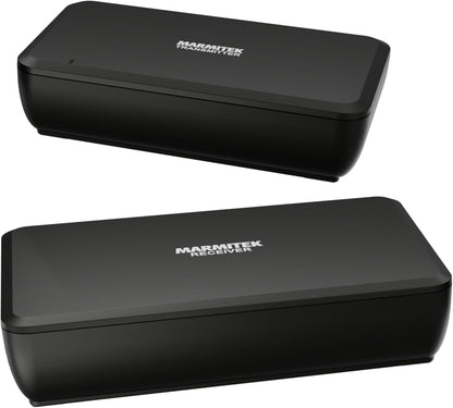 Marmitek Surround Anywhere 221 - Draadloze audiozender – Digitale verbinding met lage latentie – Zonder vertraging – Ingebouwde versterker & volumeregeling – Draadloze surround speakers