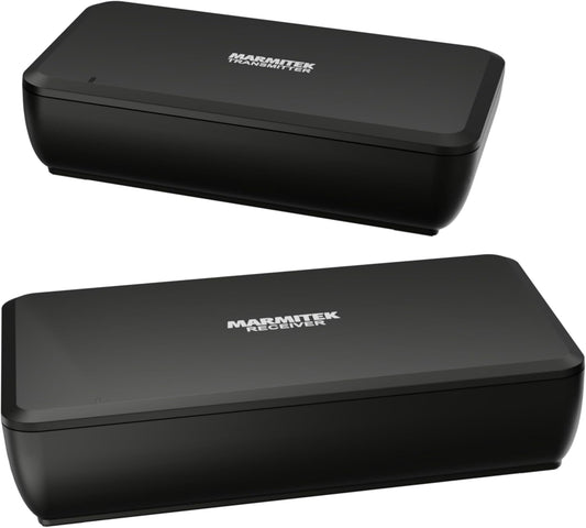 Marmitek Surround Anywhere 221 - Draadloze audiozender – Digitale verbinding met lage latentie – Zonder vertraging – Ingebouwde versterker & volumeregeling – Draadloze surround speakers