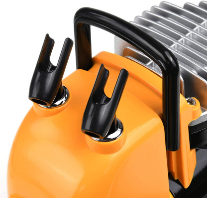 MEEDEN Airbrush-compressor, 1/5 pk, inzuigercompressor met auto-stop, hermisch beschermd, laag loopgeluid, 47 dB, regelaar, watervalhouder, 1/8 luchtslang voor modelbouw, tattoo en graffiti