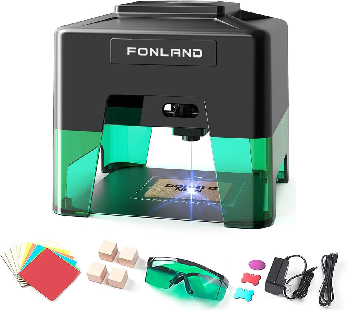 Mini lasergraveermachine, draagbaar, voor papier, leer, hout, kunststof, logo, CNC-graveermachine, doe-het-zelf graveergereedschap