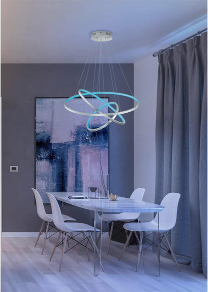 Trio Leuchten WiZ Aaron 652710342 Led-plafondlamp, 36 watt, RGBW led met 16 miljoen kleuren, 64.000 wittinten, 18 lichtscènes, bediening via app, spraakbesturing, afstandsbediening, wandschakelaar
