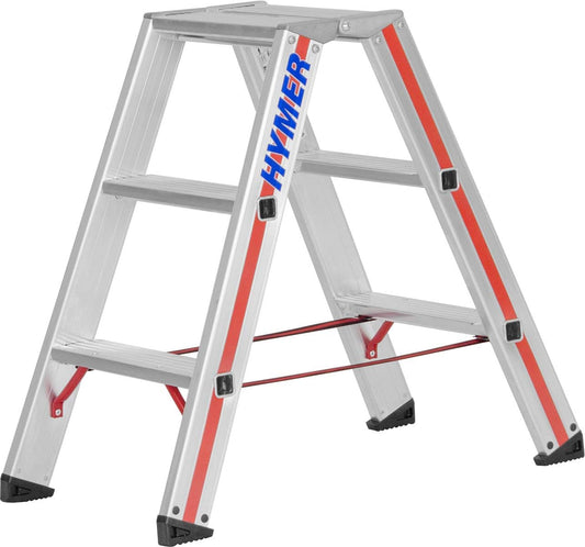 Hymer Trapladder 2x3 sporten (aan beide zijden beloopbaar, versterkte treden, massieve gewrichten, spreidbeveiliging) 802406