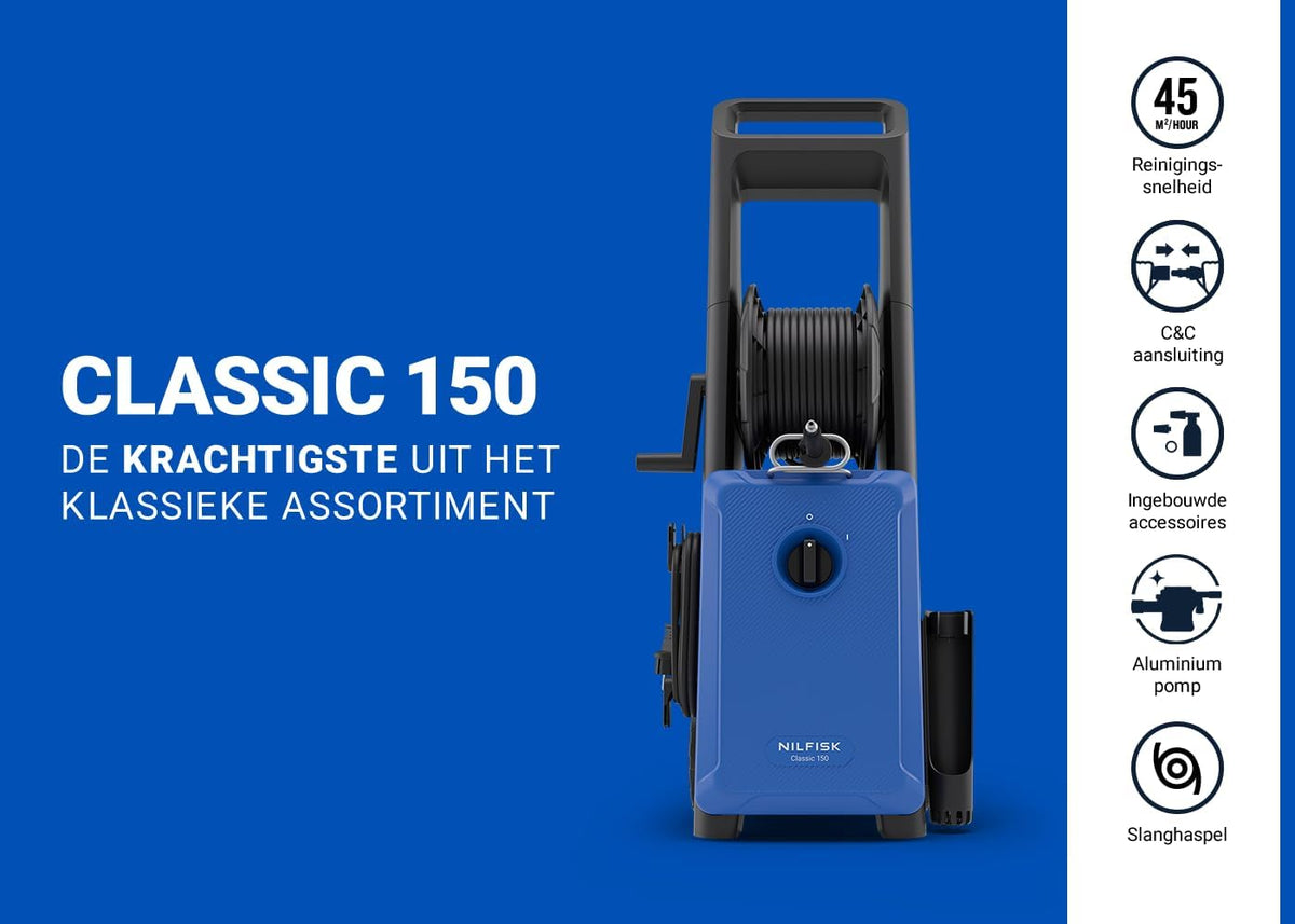 Hogedrukreiniger – High Pressure Cleaner – Waterstraalreiniger – Terrasreiniger – Auto Wasmachine – 150 Bar Druk – 2200 Watt Vermogen