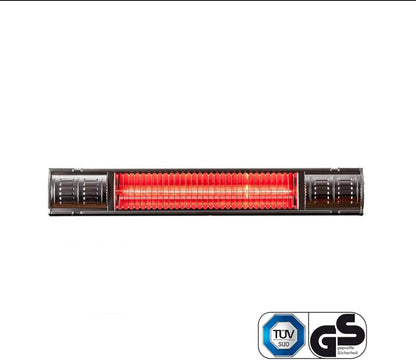 Terrasstraler HM2000 2000W infraroodstraler terrasverwarmer zwart