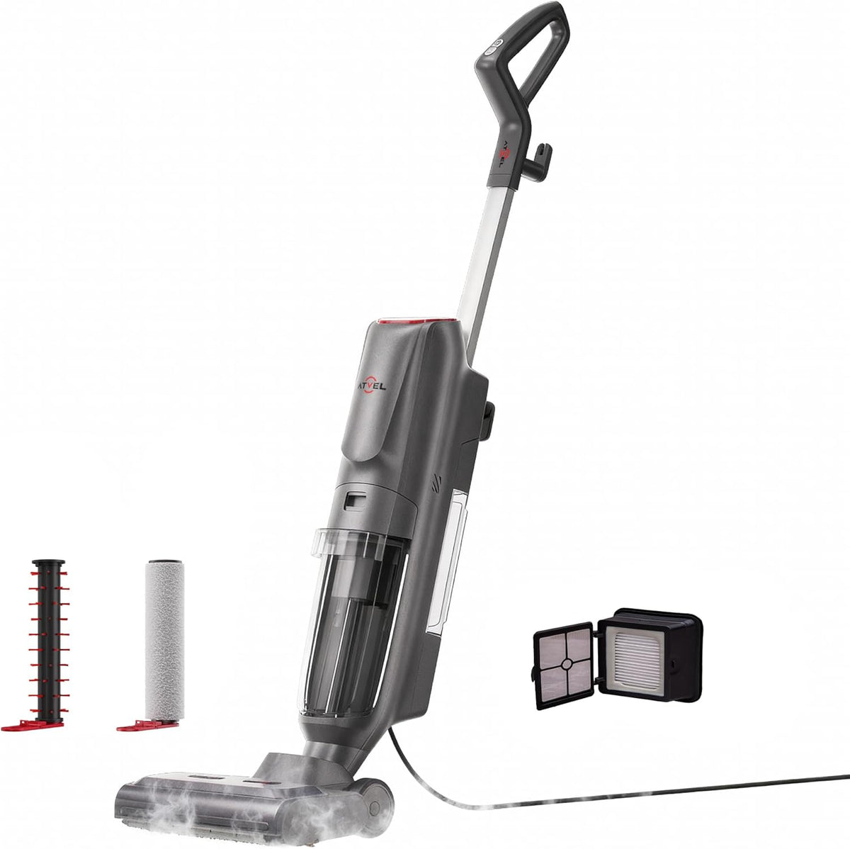 Vapor Stofzuiger – Stoomreiniger – 3-in-1 Schoonmaakapparaat – Nat Reinigen – Tapijtborstel – Hoge Temperatuur Stoom Tot 110 °C – Automatisch Zelfreinigingssysteem