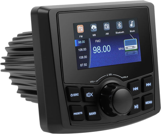 Marine Boat Stereo radio met MP5-speler, FM/AM-radio-ontvanger, waterdicht, voor boten, jacht, BZR, golfcart