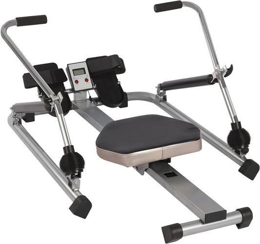 Hydraulic Rowing Machine, LCD Display, Folding Rowing Machine, 360° All Directions, Rowing Machine, Full Body Training Device - QUORE