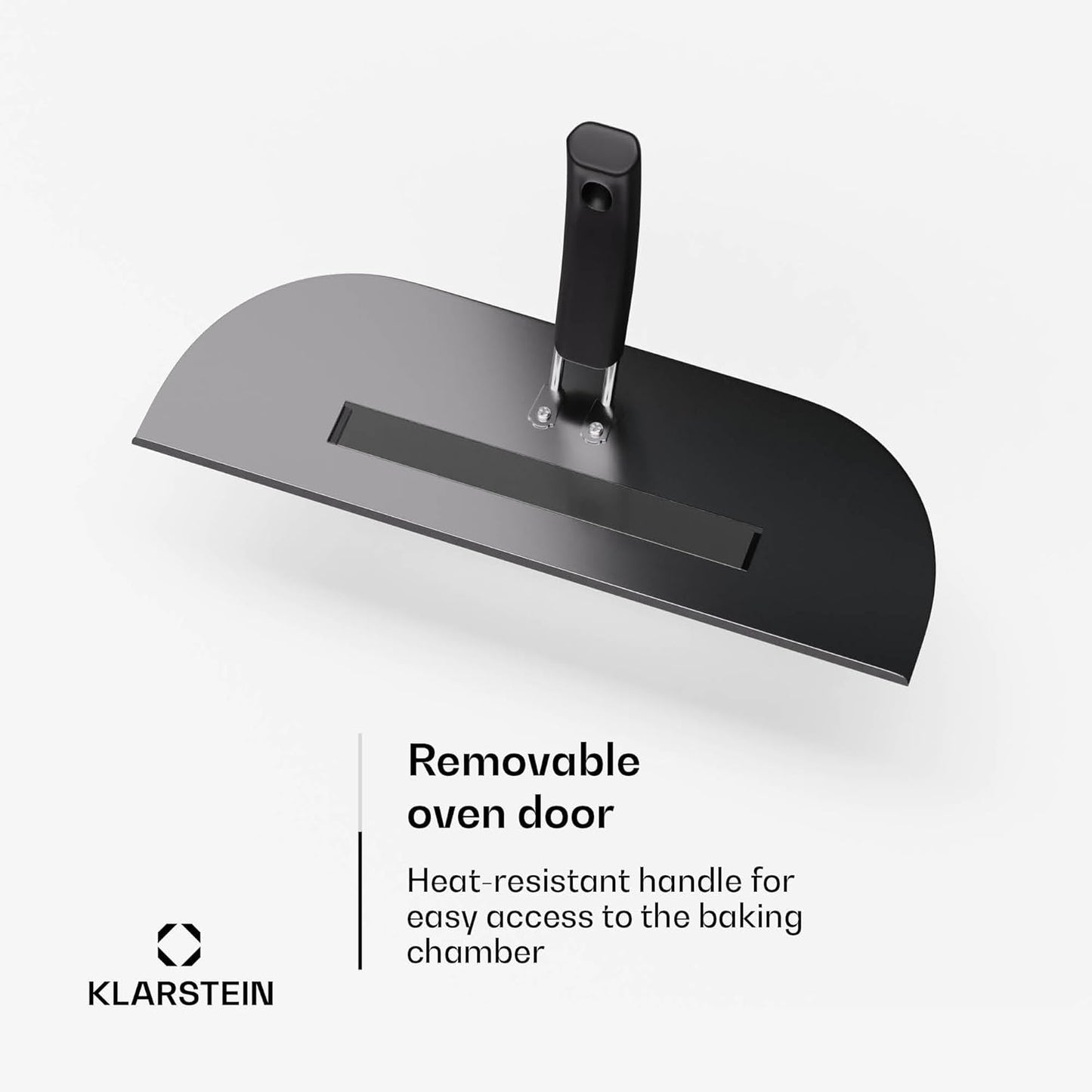 Klarstein Pizzaoven met dubbel verwarmingselement boven en onder voor binnen en buiten, 13 inch, 2,2 kW - tot 500 °C, met digitaal display en tijd- en temperatuurcontrole, cool touch-functie