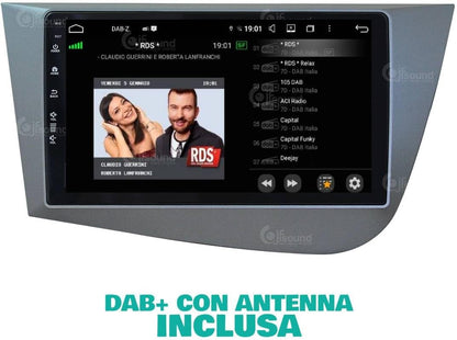 Autoradio Seat Leon 2005-2012 – Navigatiesysteem – Multimedia Speler – Bluetooth Radio – Touchscreen Autoradio – 9-inch HD Scherm – Android Auto & CarPlay Support
