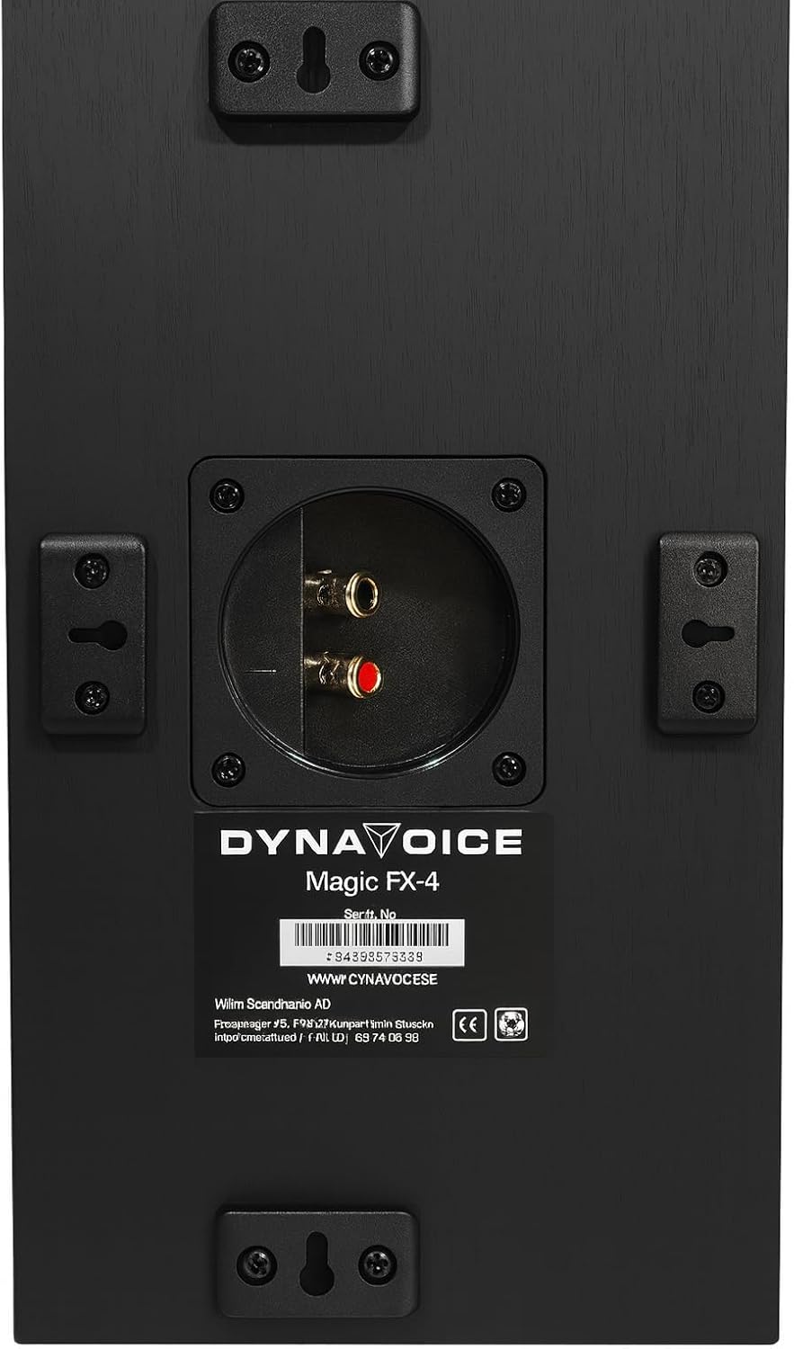 Dynavoice Magic FX-4 Zwart – Surround Luidsprekers Home Cinema (Paar), Wandluidsprekers/Plafondluidsprekers, Compatibel met Dolby Atmos.