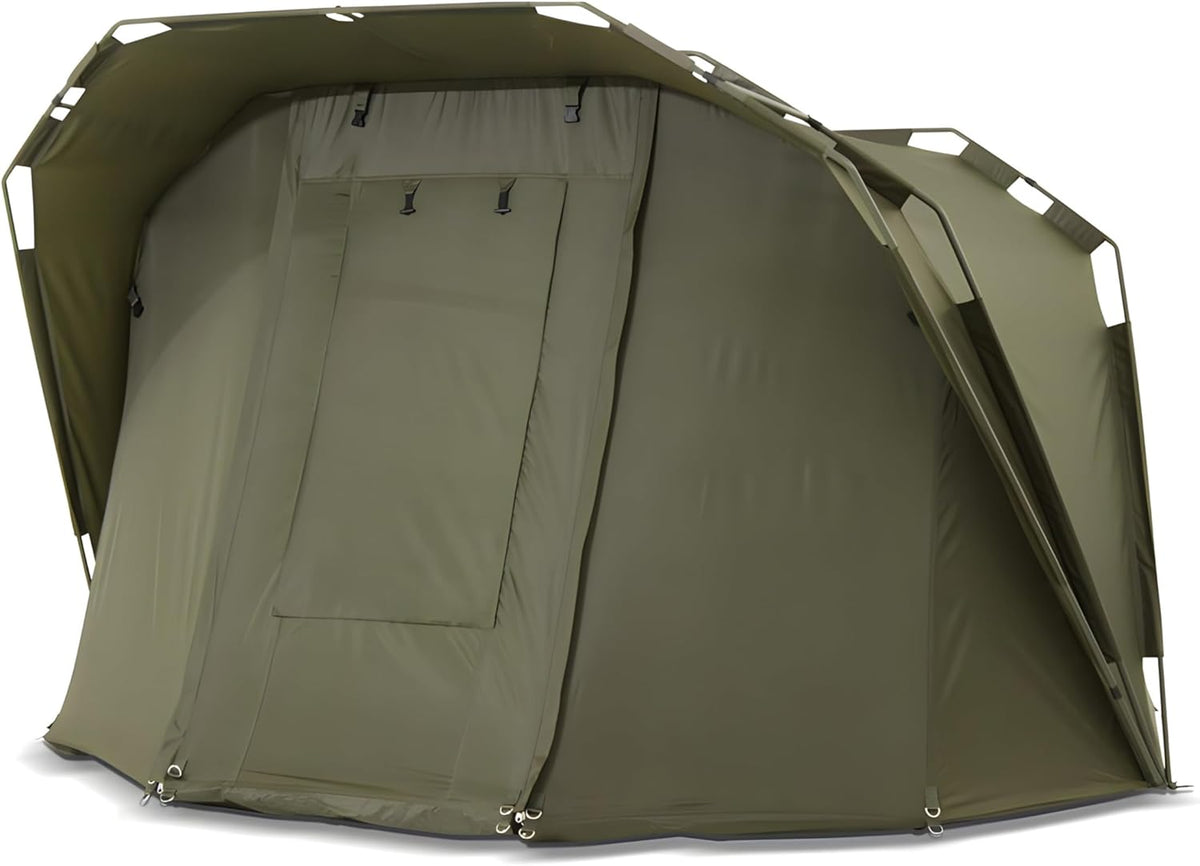 Lucx® Coon Karpertent voor 2 personen, vistent bivvy tent voor 1 tot 2 personen, Carp Dome, 10.000 mm