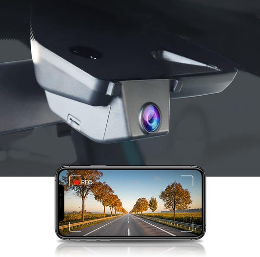 FITCAMX Dash Cam Compatibel met VW ID.3 2022 2021 2020 / Cupra Born, 4K Volkswagen OEM-stijl autorecorder ingebouwde WiFi, 2160P UHD-video, nachtzicht, G-sensor, met 64GB-kaart