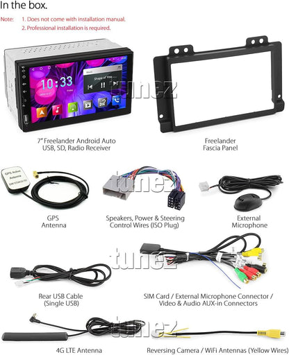 tunez Android 7.1 Nougat Auto Speler Voor Land Rover Freelander 1e Generatie MP3 Stereo Radio Fascia Kit 2004 2005 2006 2007 Jaar