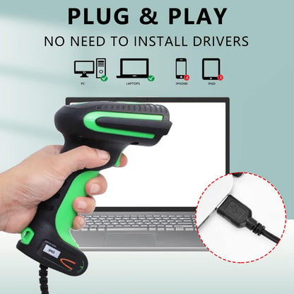 LENVII E677 barcodelezer 1D 2D QR waterdichte barcode scanner