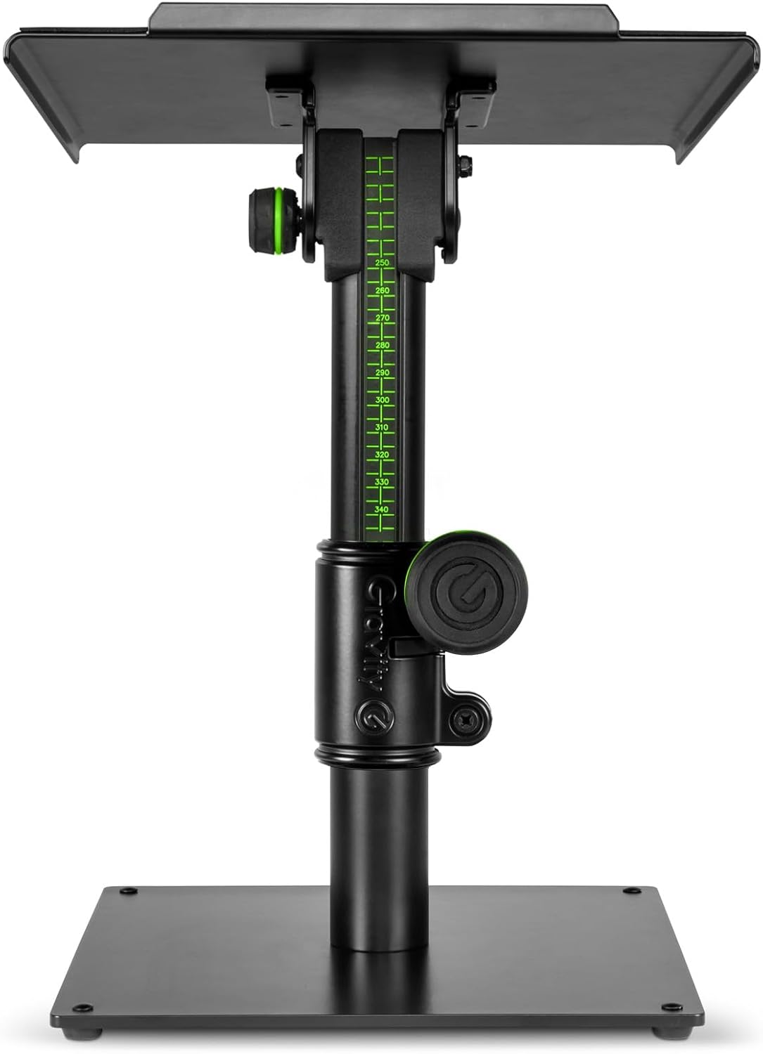 Palmer STUDIMON5 actieve 5 inch Neutfeld Studiomonitoren (2x) en Gravity SP3102 Monitorstandaard (2x) - Bundle, Zwart