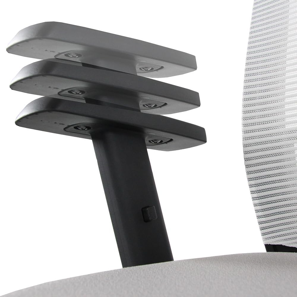 hjh OFFICE 721943 werkstoel hoog TOP Work 99 stof grijs ergonomische counterstoel met glijder