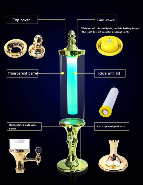 Dispenser - Drankdispenser - Biertorendispenser - 3L - Mooi uiterlijk - Goud