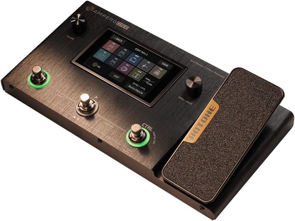 Multieffectpedaal – Effectpedaal – Gitaar Effectenpedaal – Ampmodeler – Effectprocessor – Voor Gitaar, Bas En Akoestische Gitaar – 240+ Effecten, 64 Ampmodellen En 60 IR-Cabsimulaties – 4" Kleurentouchscreen Met USB-Audiointerface