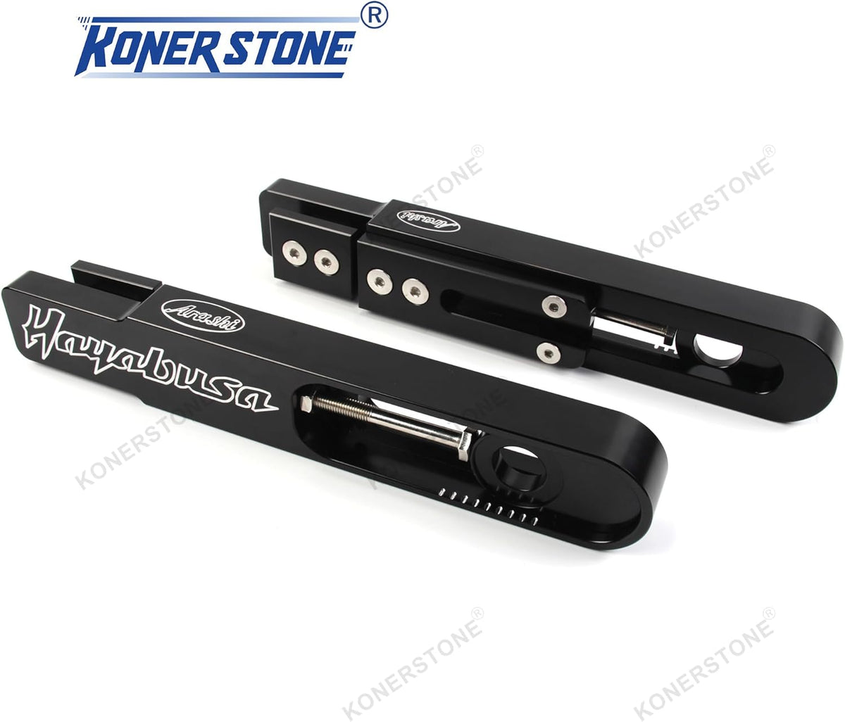 Extended Achterbrug Kit Voor Suzuki Hayabusa GSXR 1300 1999-2024 Gen1 2 3 Extension Swing Arm CNC gefreesd Motorfiets Modificatie Accessoires 1 Set Zwart 2000 2001 2002