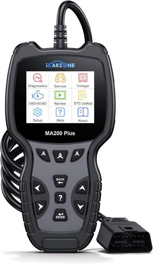 MA200 Plus OBD2 Scanner, 10000+ Automodellen, Alle Systeem Diagnosegereedschap, Diagnoseapparaat met 6 Diensten, Olie/BMS/EPB/SAS/DPF/TPMS Reset, Auto VIN, Batterijtest, Levenslange Updates